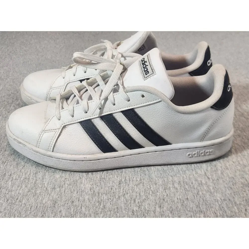 Adidas‎ Grand Court White Black Stripe Sneakers Women's Size 11 Casual Shoes